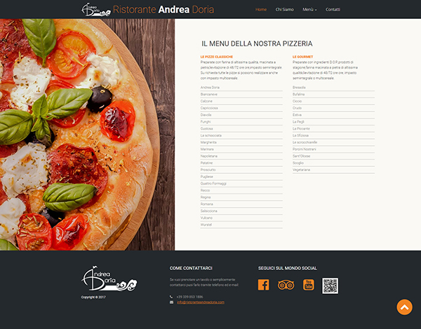 Realizzazione sito ristorante