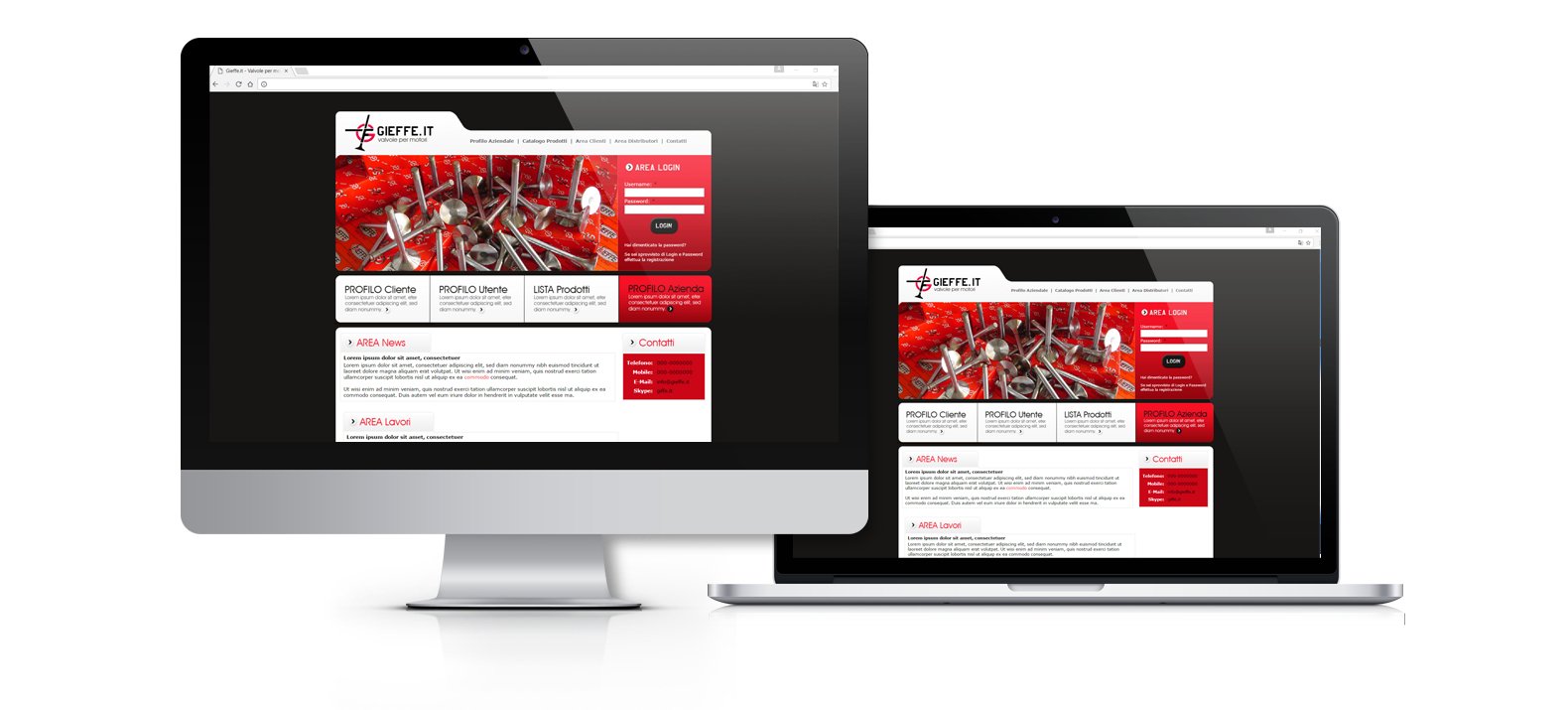 Realizzazione sito web Gieffe